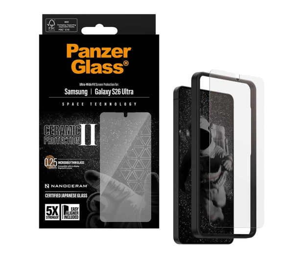 PanzerGlass Szkło ceramiczne  Ultra-Wide Fit EasyAligner do Samsung Gala - 1538883 - zdjęcie 4